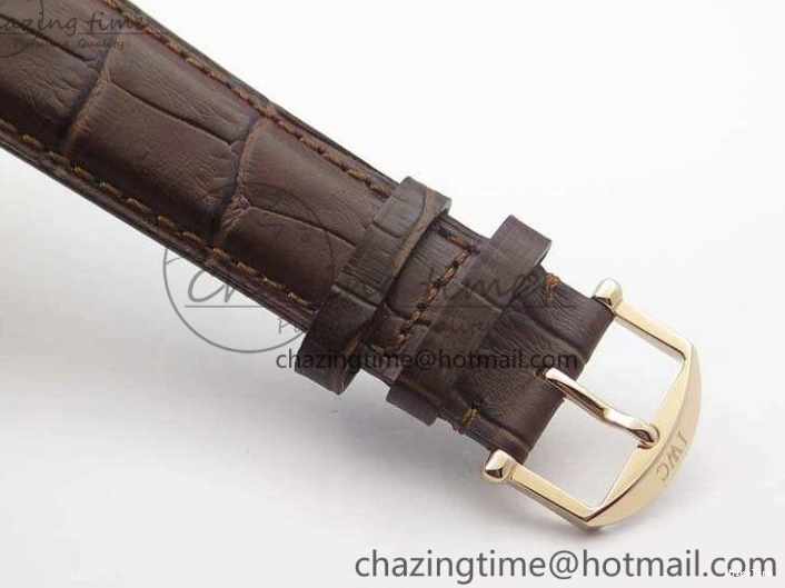 MIROTIME 0318 Effortless Portuguese Fa Jones IW544201 RG GSF 1:1 Best Edition White Dial On Leather Strap 7228